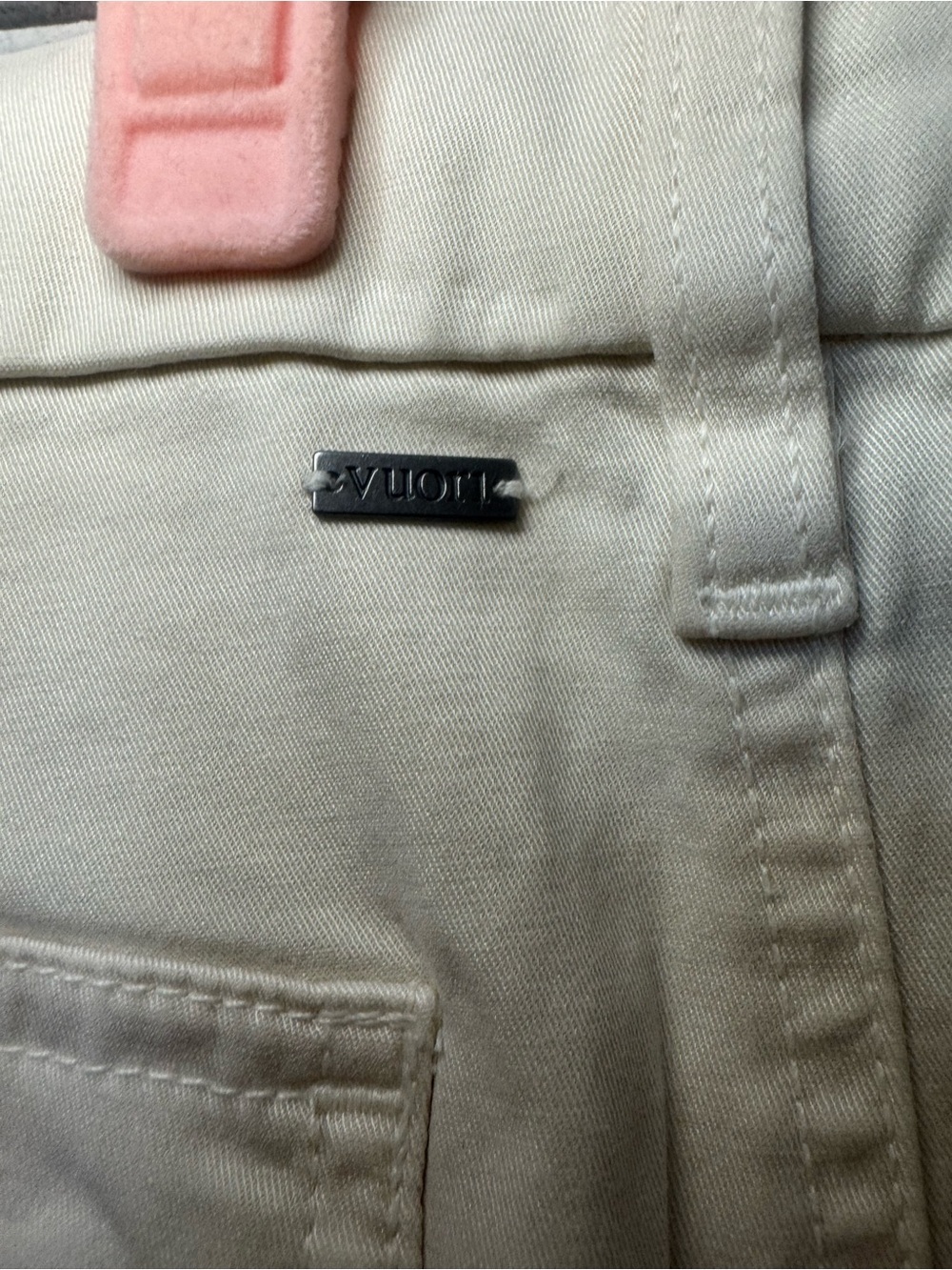 Vuori Anza Twill Structured Pants in Natural NWT - Picture 6 of 9
